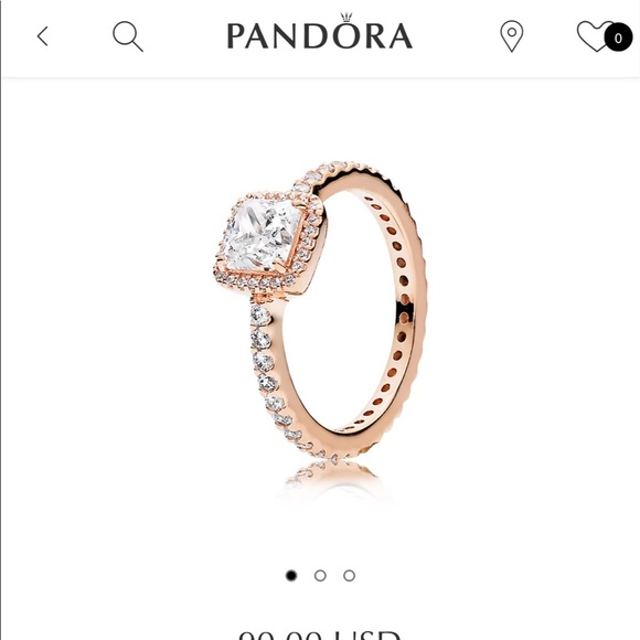 Timeless Elegance Ring, PANDORA Rose™ & Clear CZ - Picture 8 of 8